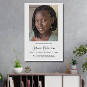 Persoonlijke moderne viering van het leven begrafe poster