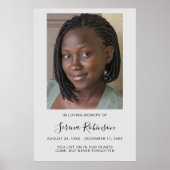 Persoonlijke Moderne Viering van Leven Funeral Poster (Voorkant)