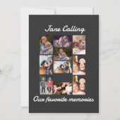 Persoonlijke moderne vrienden 10 foto collage kaart (Voorkant)