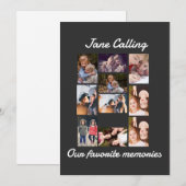 Persoonlijke moderne vrienden 10 foto collage kaart (Voorkant / Achterkant)