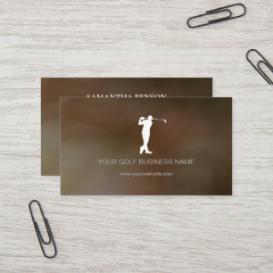 Persoonlijke Moderne Zwarte Professionele Golf Visitekaartje