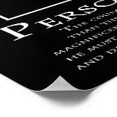 Persoonlijke moed poster (Hoek)