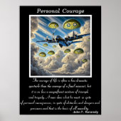 Persoonlijke moed: springen van de hoogten poster (Voorkant)