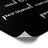 Persoonlijke moed: springen van de hoogten poster (Hoek)