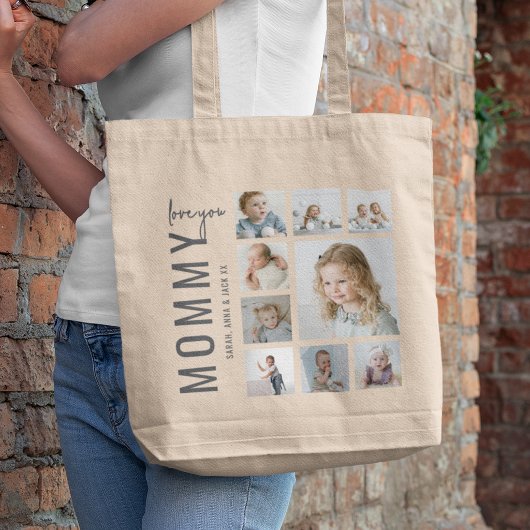 Persoonlijke Moeder 9 Foto Collage Tote Bag