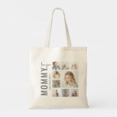Persoonlijke Moeder 9 Foto Collage Tote Bag (Achterkant)