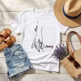 Persoonlijke Moeder en Kind Houden Elkaars Hand Va T-shirt