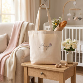 Persoonlijke Moeder EST. Jaar Boodschappentas cade Grote Tote Bag