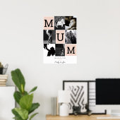 Persoonlijke Moeder foto afdruk, Moederdag cadeau Poster (Thuiskantoor)