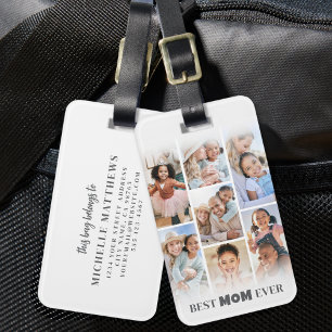 Persoonlijke Moeder Foto Bagagelabel
