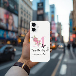 Persoonlijke Moeder Initiaal iPhone 16 Hoesje