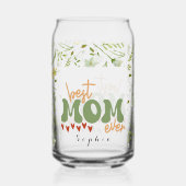Persoonlijke moeder moedersdag blikvorm glas (Achterkant)