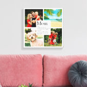 Persoonlijke Moeder Naam Definitie 4 Foto Canvas Afdruk (Insitu (Woonkamer))
