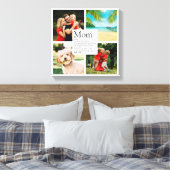 Persoonlijke Moeder Naam Definitie 4 Foto Canvas Afdruk (Insitu (Slaapkamer))