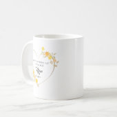 Persoonlijke Moeder Naam Moederdag Bloemhart Koffiemok (Voorkant links)