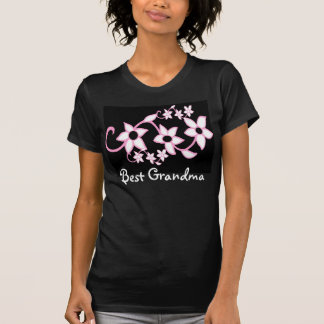 Persoonlijke Moeder Oma Mooie Bloemen T-Shirt