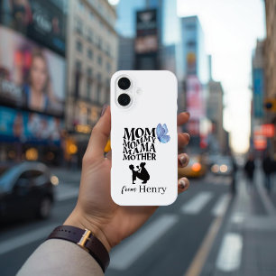 Persoonlijke Moeder Typografie iPhone 16 Hoesje