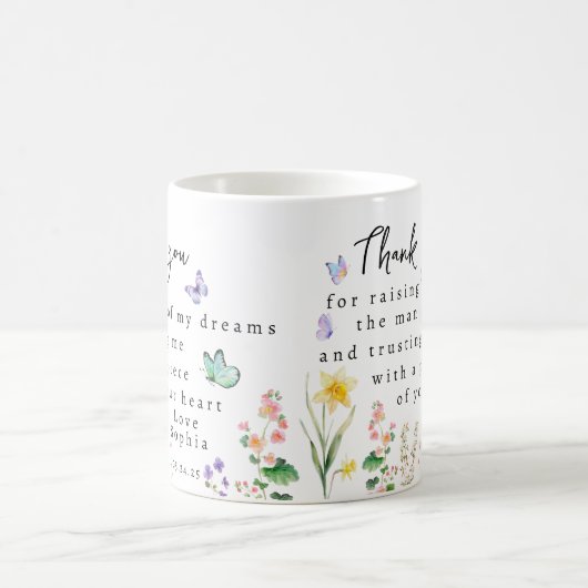 Persoonlijke Moeder van de Bruidegom Bedankt van. Koffiemok (Center)