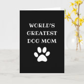 Persoonlijke Moeder van de Grootste Hond ter Werel Kaart (Gele Bloem)