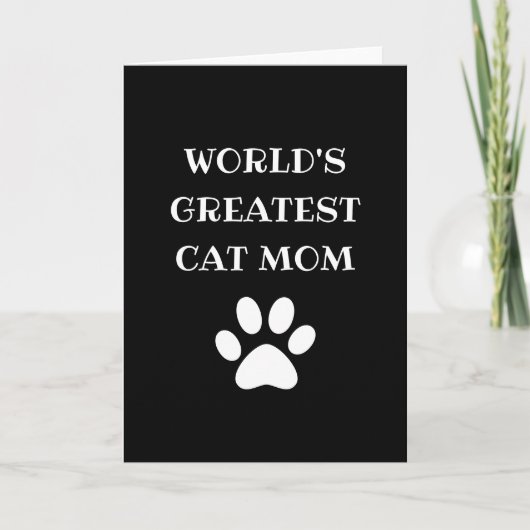Persoonlijke Moeder van de Grootste Kat ter Wereld Kaart (Voorkant)