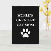 Persoonlijke Moeder van de Grootste Kat ter Wereld Kaart (Gele Bloem)
