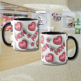 Persoonlijke Moederdag "3D Effect"  Mok