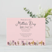 Persoonlijke Moederdag Brunch | Plattelandsthema Kaart (Staand voorkant)