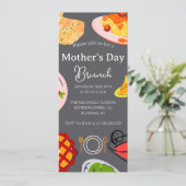 Persoonlijke Moederdag Brunch | Voedselthema Kaart (Staand voorkant)