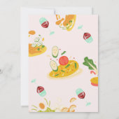 Persoonlijke Moederdag Brunch | Voedselthema Kaart (Achterkant)