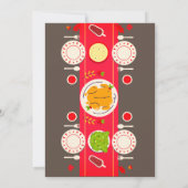 Persoonlijke Moederdag Brunch | Voedselthema Kaart (Achterkant)