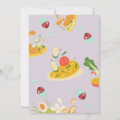 Persoonlijke Moederdag Brunch | Voedselthema Kaart (Achterkant)