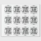 Persoonlijke Moederdag Cadeaupapier (Vlak)