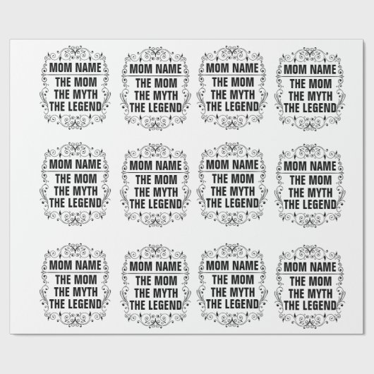 Persoonlijke Moederdag Cadeaupapier (Vlak)