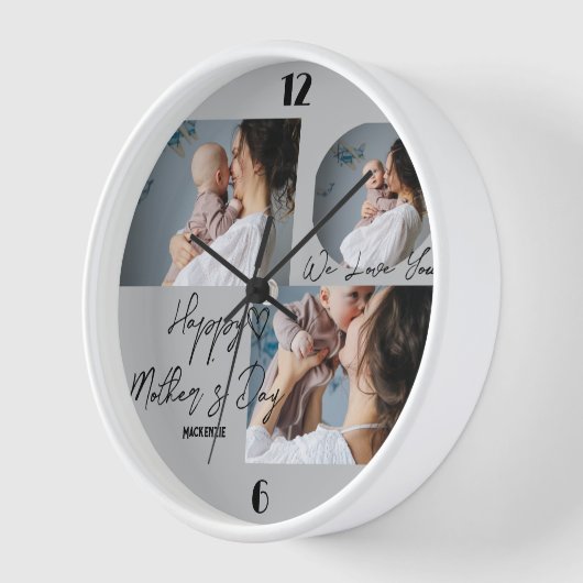Persoonlijke moederdag, drie foto-collage cadeau (Hoek)