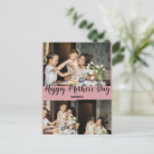 Persoonlijke moederdag, drie foto-collage cadeau feestdagenkaart (Staand voorkant)