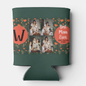 Persoonlijke moederdag, foto collage florale gift blikjeskoeler (Achterkant)