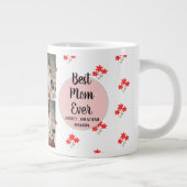 Persoonlijke moederdag, foto collage florale gift grote koffiekop (Rechts)