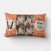 Persoonlijke moederdag, foto collage florale gift kussen (Voorkant)