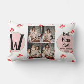 Persoonlijke moederdag, foto collage florale gift kussen (Voorkant)