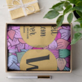 Persoonlijke moederdag, foto collage florale gift tissuepapier (Geschenk)