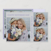 Persoonlijke Moederdag-foto-collage plat kaart (Voorkant / Achterkant)