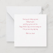 Persoonlijke Moederdag Foto Collage Plat Kaartje (Achterkant)