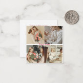 Persoonlijke Moederdag Foto Collage Plat Kaartje (Voorkant / Achterkant in situ)