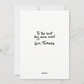Persoonlijke Moederdag Funny Dog Mam Feestdagenkaart (Achterkant)