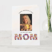 Persoonlijke Moederdag Groet Fotokaart Kaart (Voorkant)