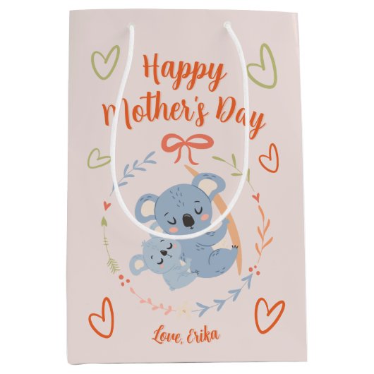 Persoonlijke Moederdag Medium Cadeauzakje (Voorkant)