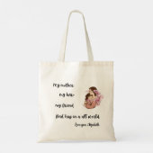 Persoonlijke Moederdag Moeders Knuffel Boodschappe Tote Bag (Achterkant)