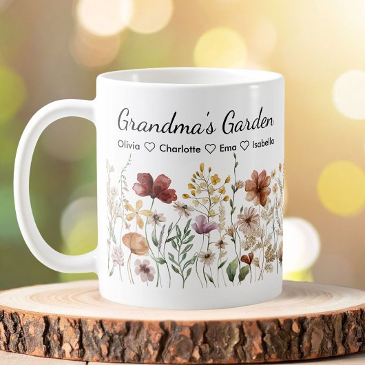 Persoonlijke Moederdag Mooi Wilde Bloementuin Koffiemok