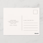 Persoonlijke Moederdag Sociale Afstand Briefkaart (Achterkant)