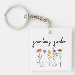 Persoonlijke Moederdag Tuin Verjaardag Sleutelhanger